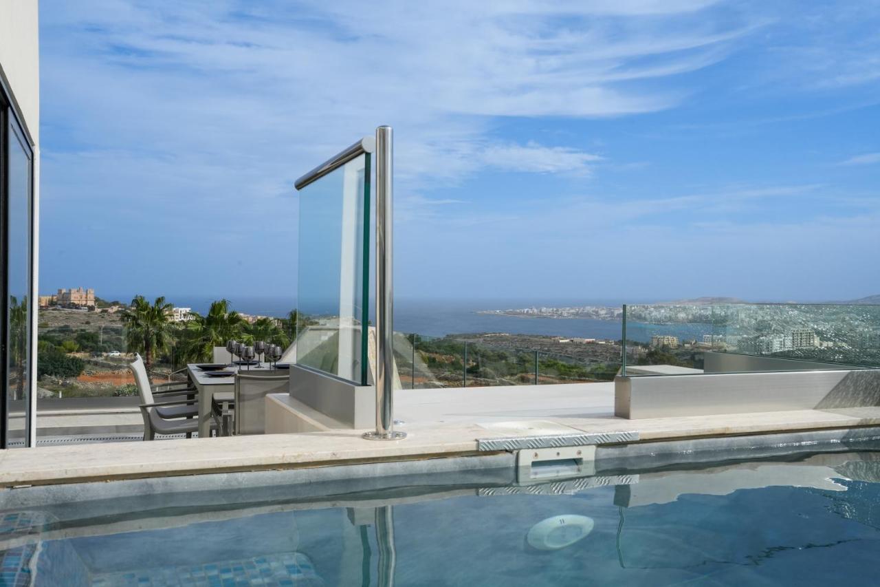 Lux Sea&Country Views With Pool Lägenhet Mellieħa Exteriör bild
